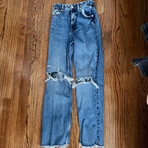 ZARA HIGH WAISTED DENIM